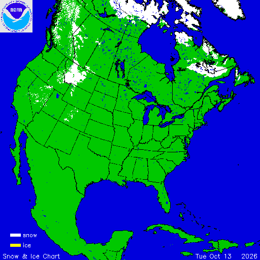 Yesterday U.S. Snow & Ice Chart
