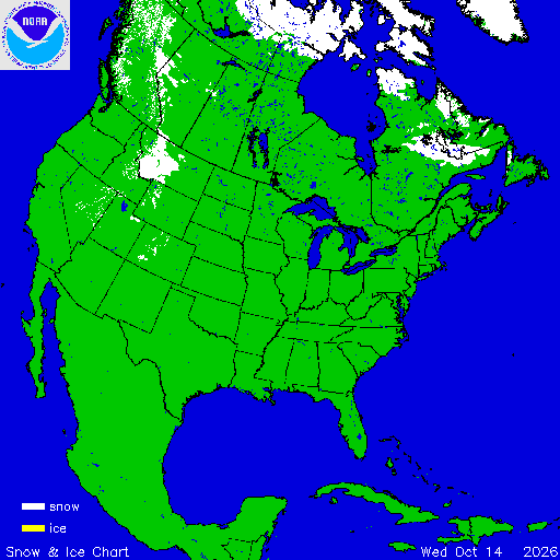 North America Snow & Ice Chart