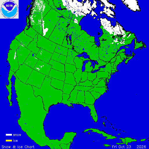 Yesterday U.S. Snow & Ice Chart