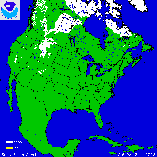 North America Snow & Ice Chart