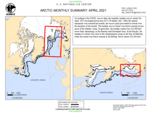 Thumbnail image
                 of monthly Arctic summary chart