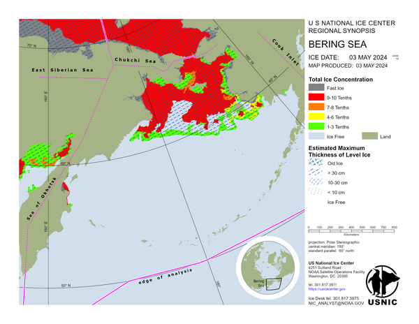Ice chart - Bering Sea (USNIC)
